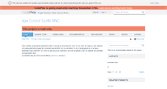 Desktop Screenshot of ajaxtoolkitmvc.codeplex.com