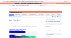 Desktop Screenshot of ajaxcolorpicker.codeplex.com