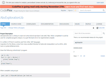 Tablet Screenshot of abcexplorationlib.codeplex.com
