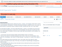 Tablet Screenshot of almspecialisttoolkit.codeplex.com