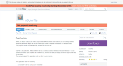 Desktop Screenshot of adusertile.codeplex.com