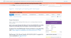 Desktop Screenshot of agunit.codeplex.com