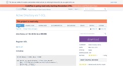 Desktop Screenshot of adl.codeplex.com