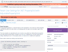 Tablet Screenshot of adjustpropertygrid.codeplex.com