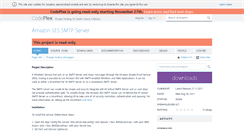 Desktop Screenshot of amazonsessmtp.codeplex.com