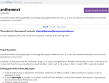 Tablet Screenshot of anthemnxt.codeplex.com