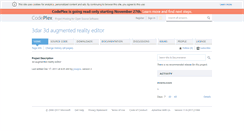 Desktop Screenshot of 3dar.codeplex.com