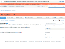 Tablet Screenshot of animatedfireworks.codeplex.com