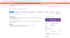 Desktop Screenshot of activestatement.codeplex.com
