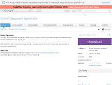 Tablet Screenshot of activestatement.codeplex.com