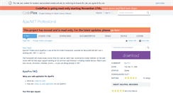 Desktop Screenshot of ajaxpro.codeplex.com
