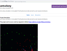 Tablet Screenshot of antcolony.codeplex.com