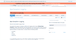 Desktop Screenshot of ajaxexceptionlogging.codeplex.com