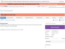 Tablet Screenshot of animatedpanel.codeplex.com