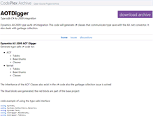 Tablet Screenshot of aotdigger.codeplex.com