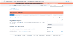 Desktop Screenshot of alerts.codeplex.com