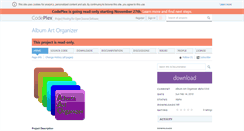 Desktop Screenshot of albumartorganizer.codeplex.com