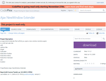 Tablet Screenshot of ajaxnewwindow.codeplex.com