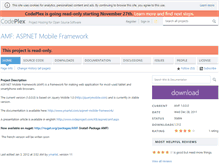 Tablet Screenshot of amf.codeplex.com