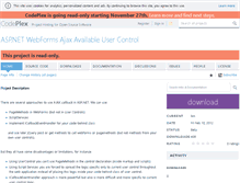Tablet Screenshot of ajaxusercontrol.codeplex.com