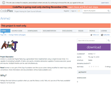 Tablet Screenshot of animej.codeplex.com