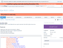 Tablet Screenshot of ajaxlistbox.codeplex.com