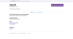 Desktop Screenshot of anycad.codeplex.com