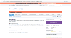 Desktop Screenshot of ampfft.codeplex.com