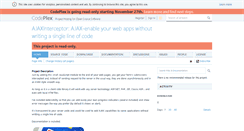 Desktop Screenshot of ajaxinterceptor.codeplex.com