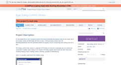 Desktop Screenshot of ajaxdialogcontrols.codeplex.com