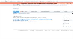 Desktop Screenshot of abidar.codeplex.com