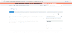 Desktop Screenshot of activitylog.codeplex.com