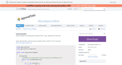 Desktop Screenshot of aboutapprovaltests.codeplex.com