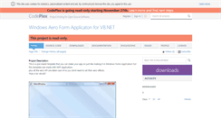 Desktop Screenshot of aeroformforvb.codeplex.com